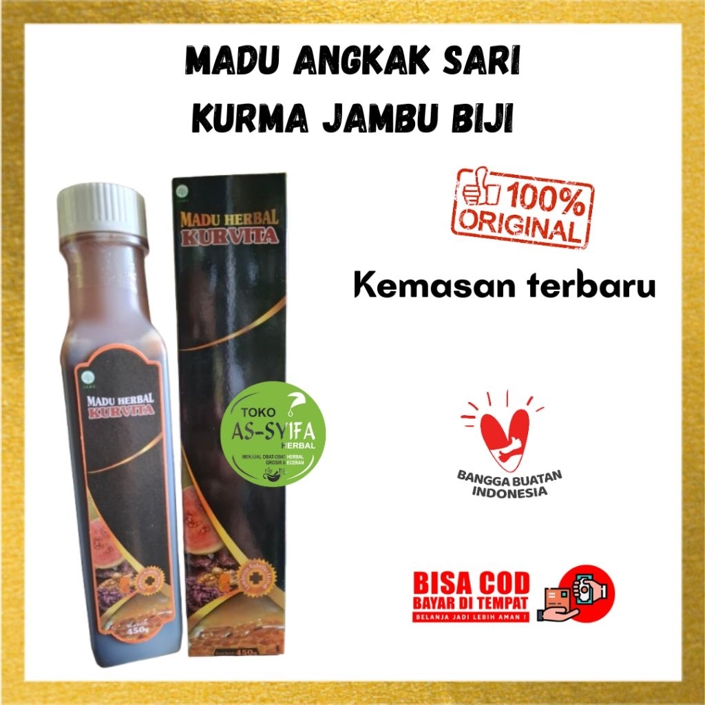 Sari kurma, madu, jambu biji, angkak plus herbal