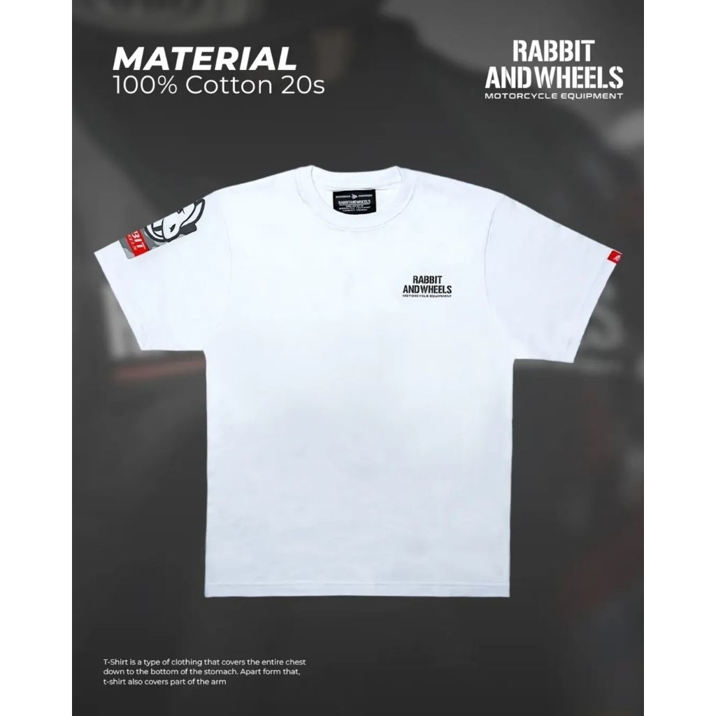 Rabbit And Wheels Tshirt Troop White Kaos Rider
