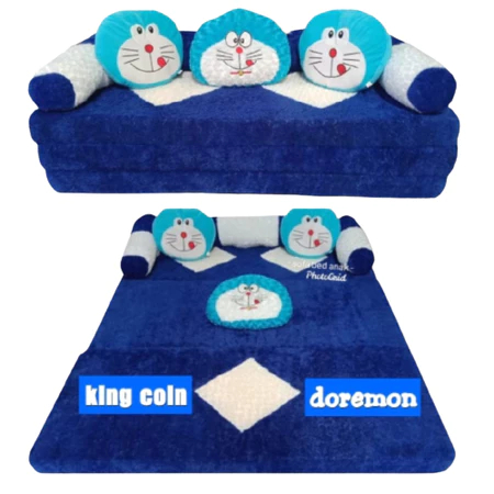 Sofa Bed Anak Karakter Kartun Rasfur Empuk Bonus Bantal