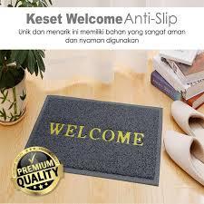 Keset Karet Welcome / Keset Lantai Anti Slip / Keset Kaki Welcome / Keset Lantai Persegi Panjang