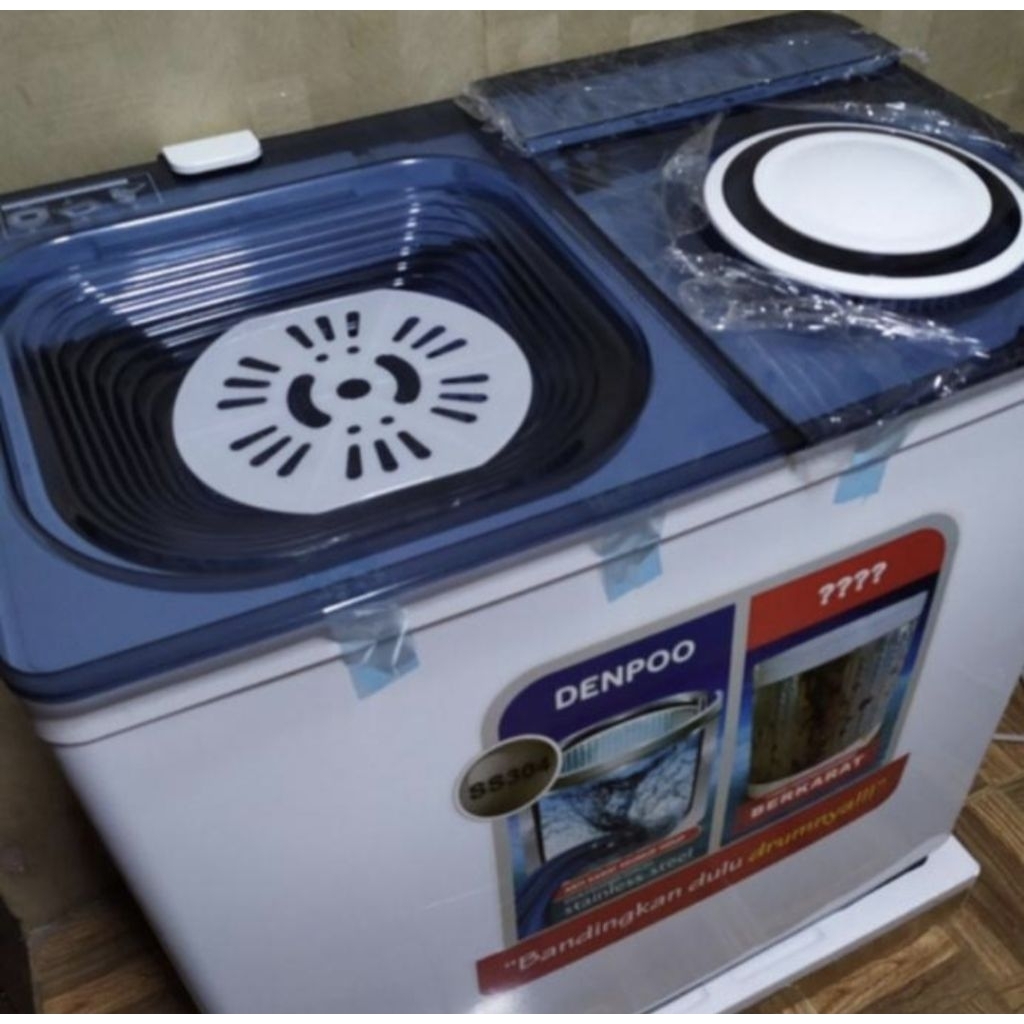 MESIN CUCI 2TABUNG 11KG DENPOO DWF 1190H
