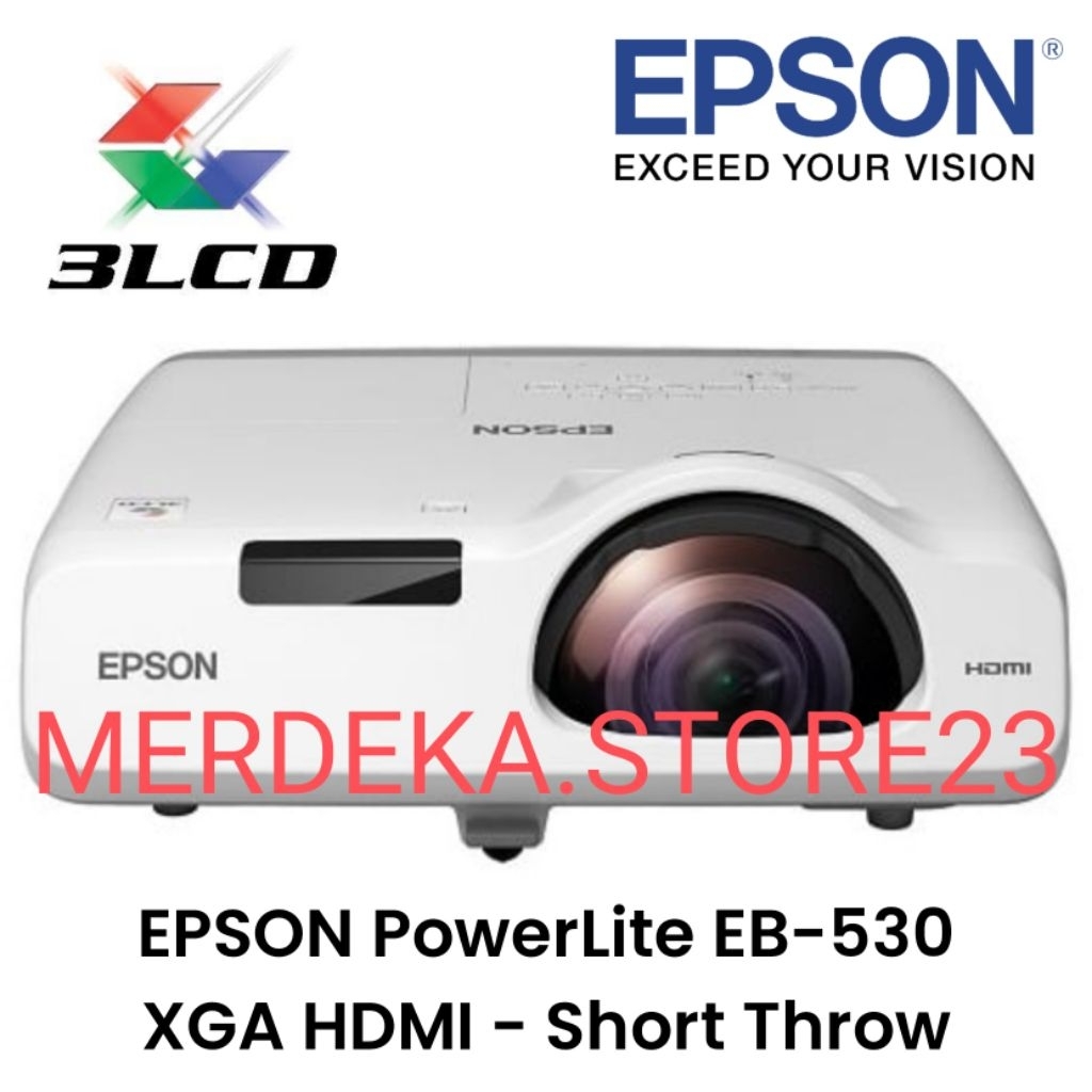 NEW Proyektor - Projector EPSON PowerLite EB - 530 XGA (1024x768) 3LCD Brightness | EPSON PowerLite 