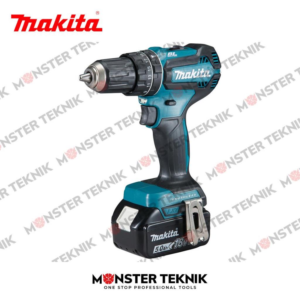Mesin Bor Obeng Baterai 18V Makita DHP485F001 Cordless Hammer Driver Drill Brushless DHP 485 F001