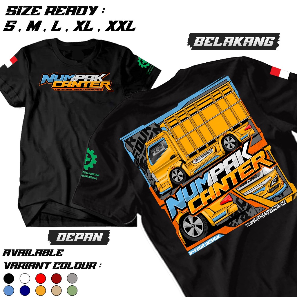 Kaos Truck Numpak Canter - Kaos Truck Cabe Laok - Kaos Pria Wanita - Kaos Murah - Baju Distro Terbar