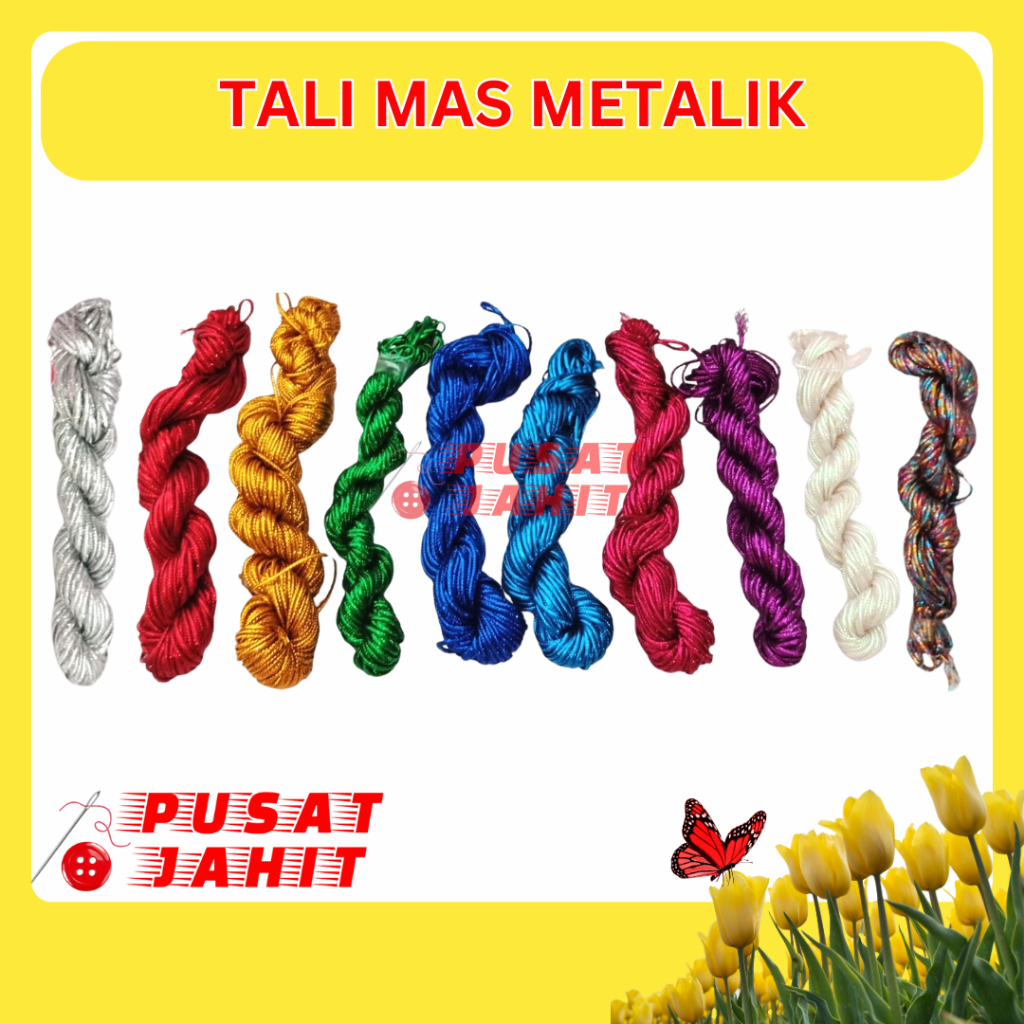 Tali Mas Metalik / Tali Souvenir Emas Perak