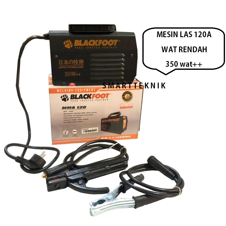 MESIN LAS BLACKFOOT 350 watt / TRAVO LAS INVERTER IGBT / TRAVO MESIN LAS INVERTER 350 Watt MMA120