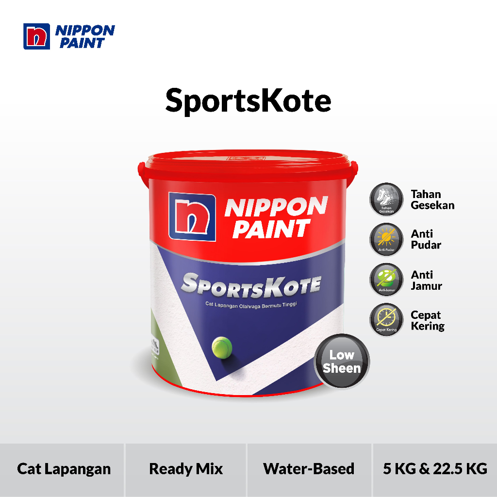 Nippon Paint - Sportskote -22,5kg- Cat Lapangan (Cat Lantai)