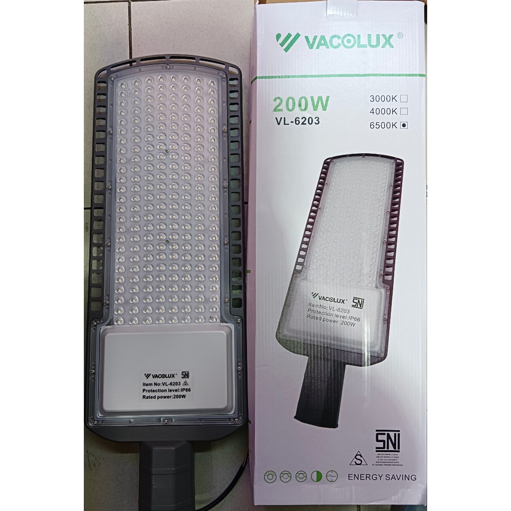 Lampu jalan Led Vacolux 200 watt mata smd Ac 220 volt Pju Led 200w Smd vacolux 220V