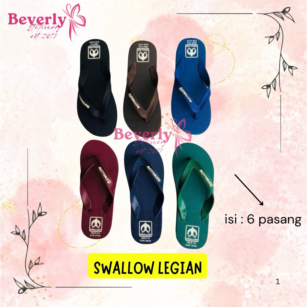 SENDAL JEPIT SWALLOW LEGIAN / SANDAL PRIA / SWALLOW ASLI