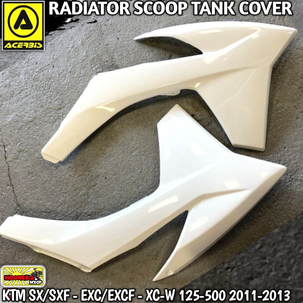 KTM SX SXF - EXC EXCF - XC-W 125 150 200 250 300 350 450 500 2011 2012 2013 - ACERBIS RADIATOR SCOOP