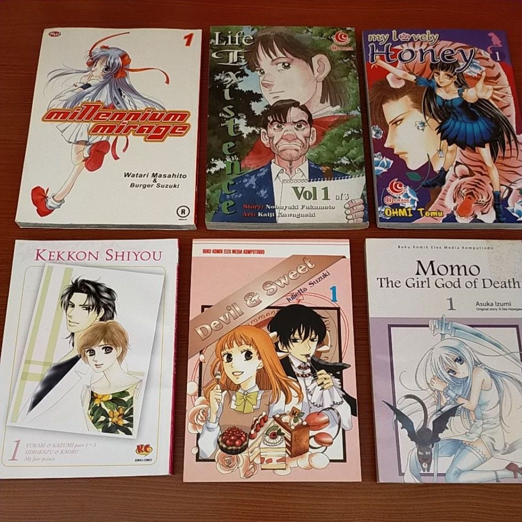 Komik Millenium Mirage, Life Existence, My Lovely Honey, Kekkon Shiyou, Devil & Sweet, Momo The Girl