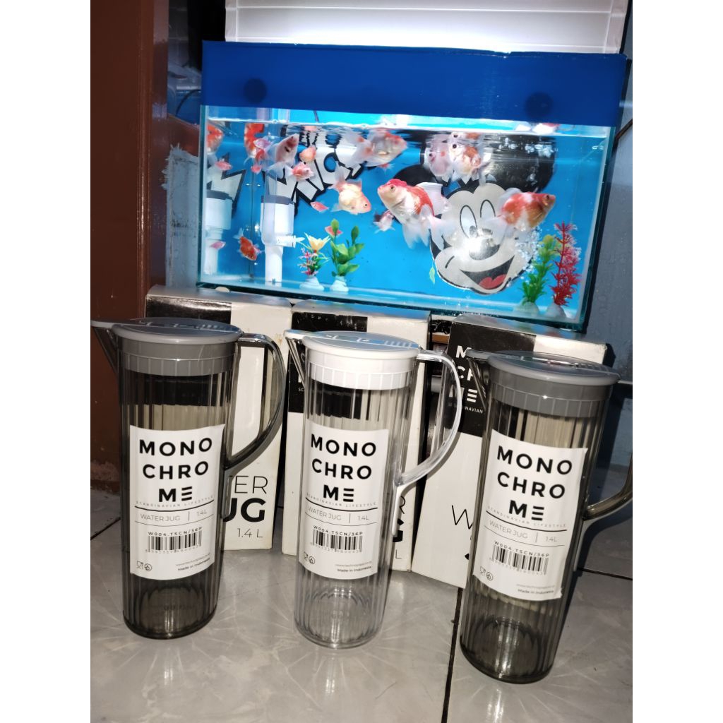 TECHNOPLAST Monochrome Water Jug/Teko Penyimpanan Air (1,4 Liter)