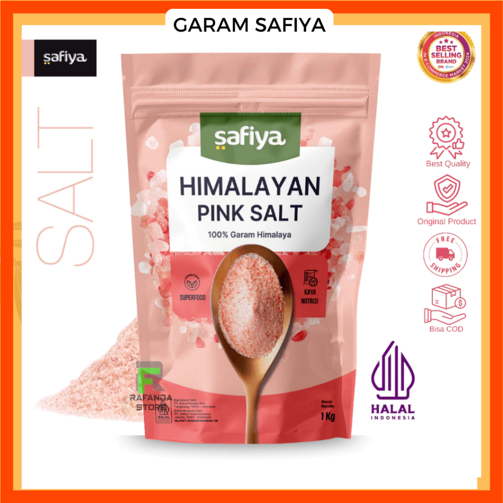 Garam Himalaya Himalayan Salt 1 Kg Safiya / Himalayan Pink Salt 1Kg Pekanbaru Riau