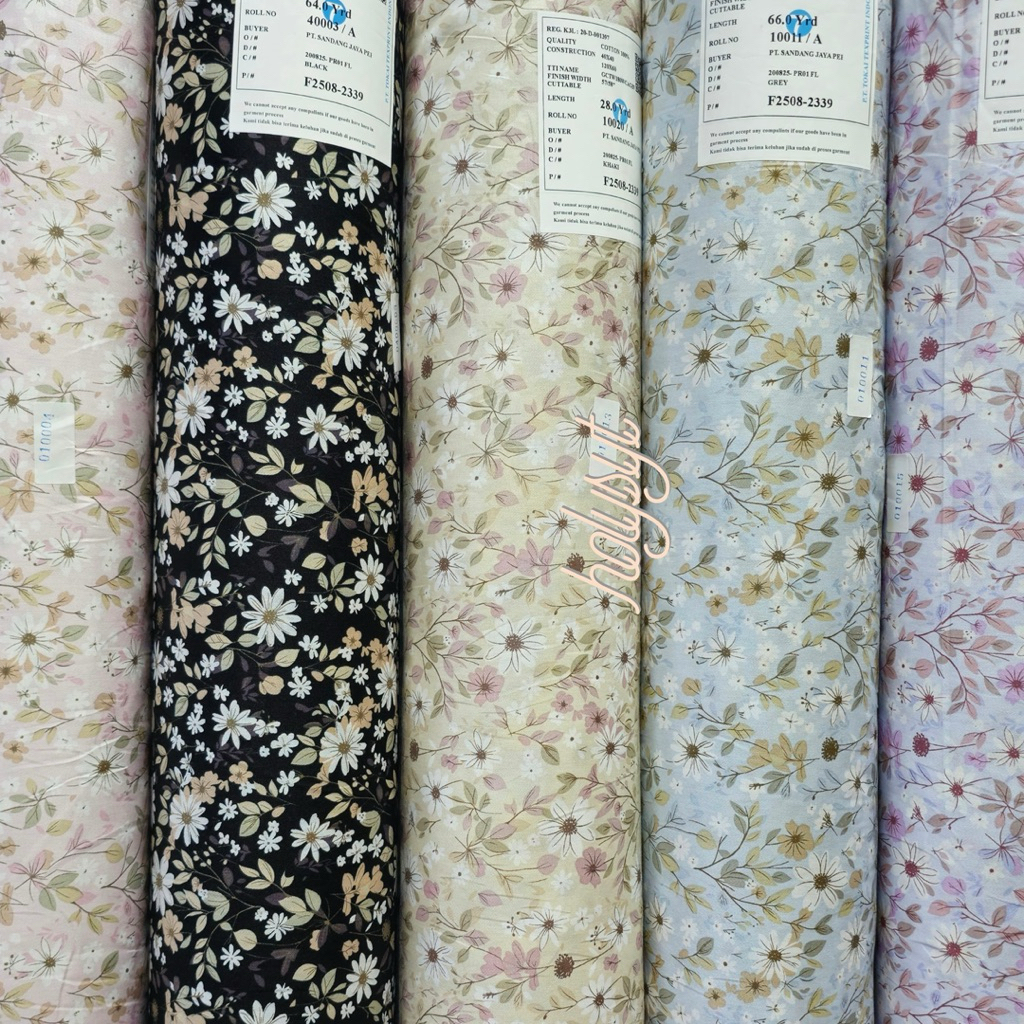 KATUN JEPANG JAPAN DESIGN MOTIF BUNGA DAISY (min pembelian 2x klik per motif/warna)