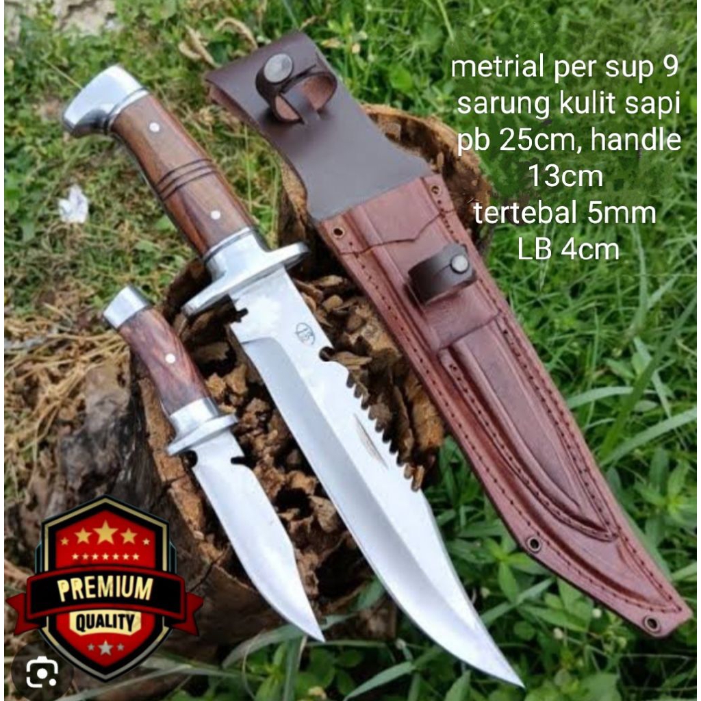 Rambo jumbo set / pisau camping