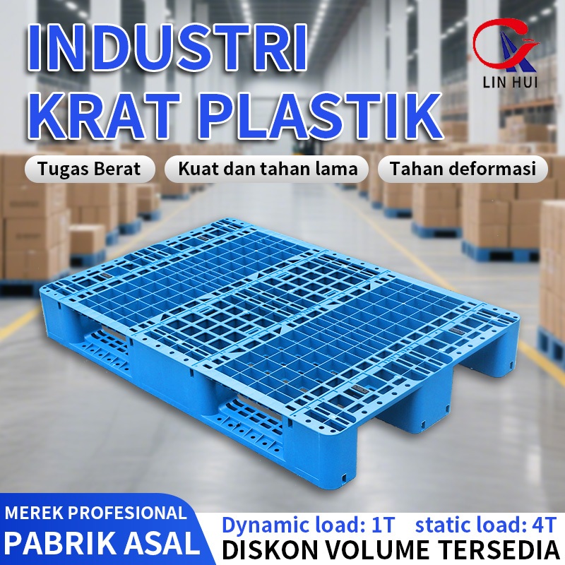 LIN HUI palet plastik  berkualitas 120*80*15cm  baru palet plastik berkualitas tinggi forklift mengg
