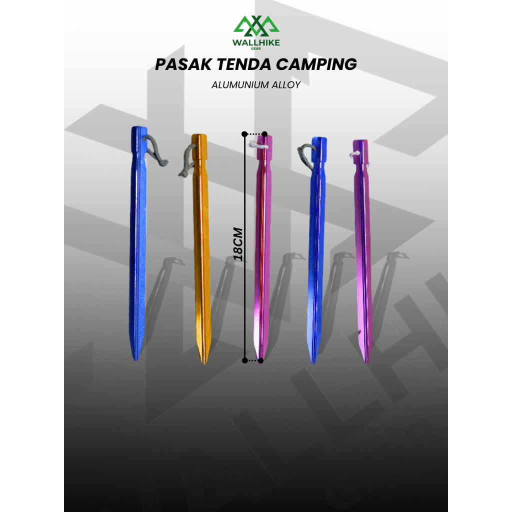 Pasak Tenda Aluminium alloy Y / pasak camping/ patok tenda