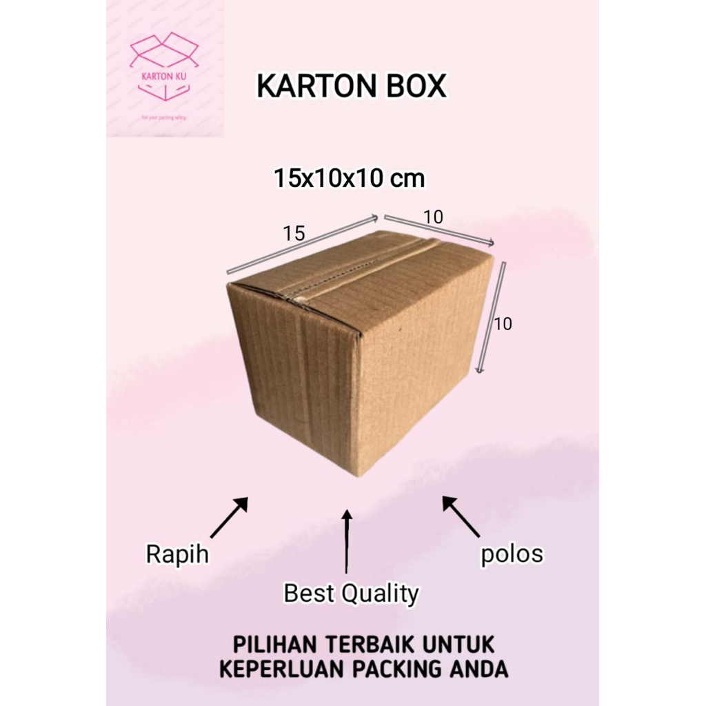 Kardus Packing / Box packing Uk. 15x10x10 cm