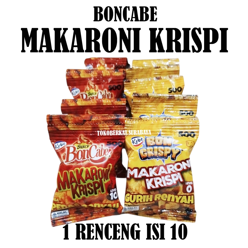 BONCABE MAKARONI KRISPI RENCENG ISI 10