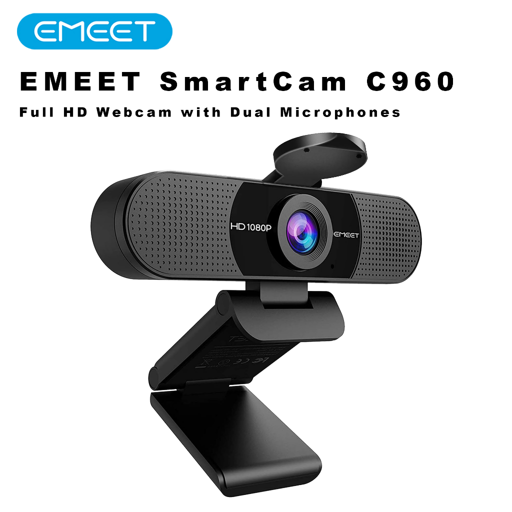 EMEET C960AF 1080P Streaming Web Camera with Auto Focus, Dual Microphone, Plug and Play USB Wb Cam f