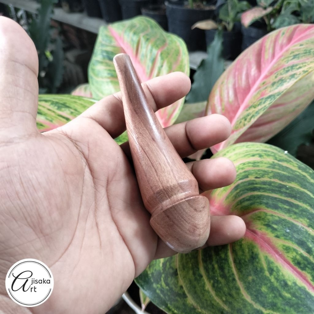 AJISAKA_ART | pipa once / once cangklong unik dan antik kayu Bidara arab