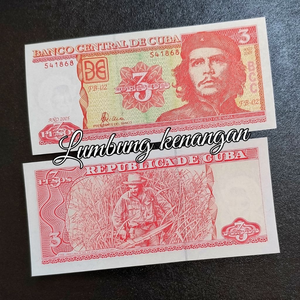uang asing Cuba 3 Pesos