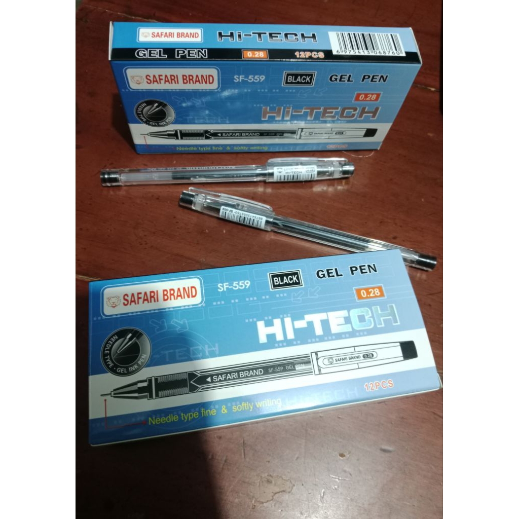 1Luzin pulpen HITECH SAFARI BRAND GEL PEN SF-559 0,28mm
