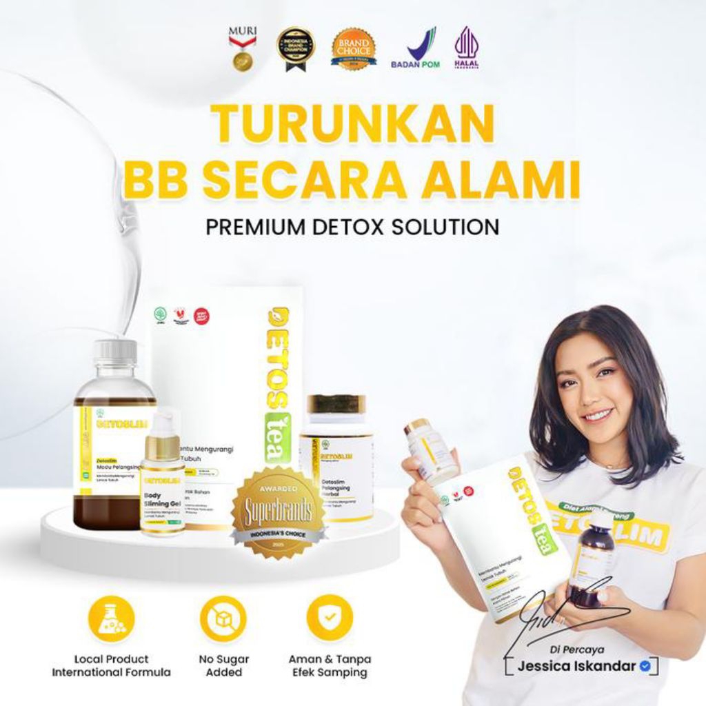 Madu Detoslim Diet Madu Penurun Berat Badan Alami Madu Diet Asli - 1 Botol Madu