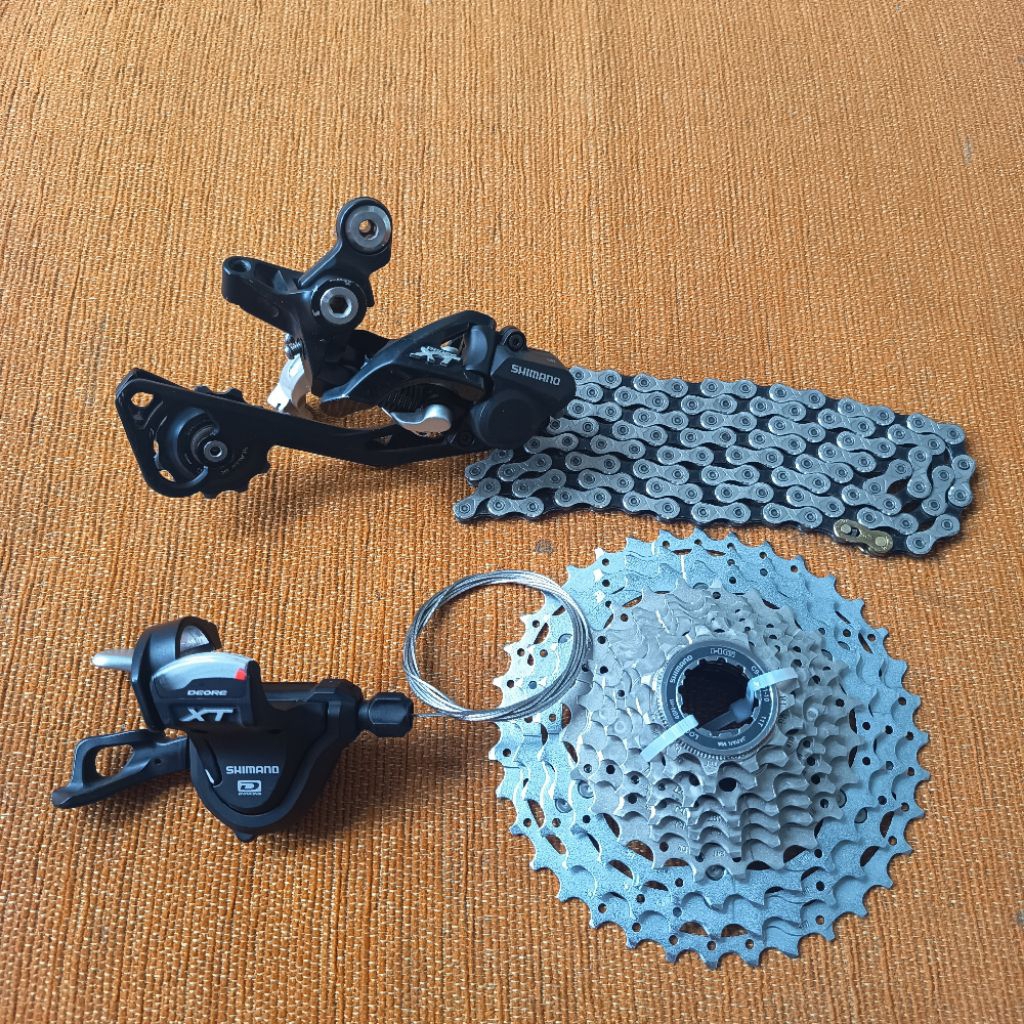 Mini Groupset 10 Speed Shimano Deore XT Original Mulus