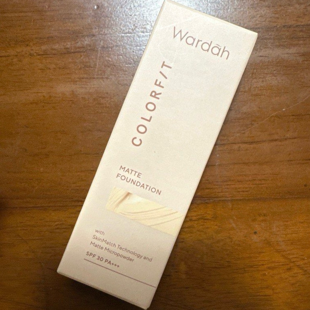 wardah colorfit matte foundation