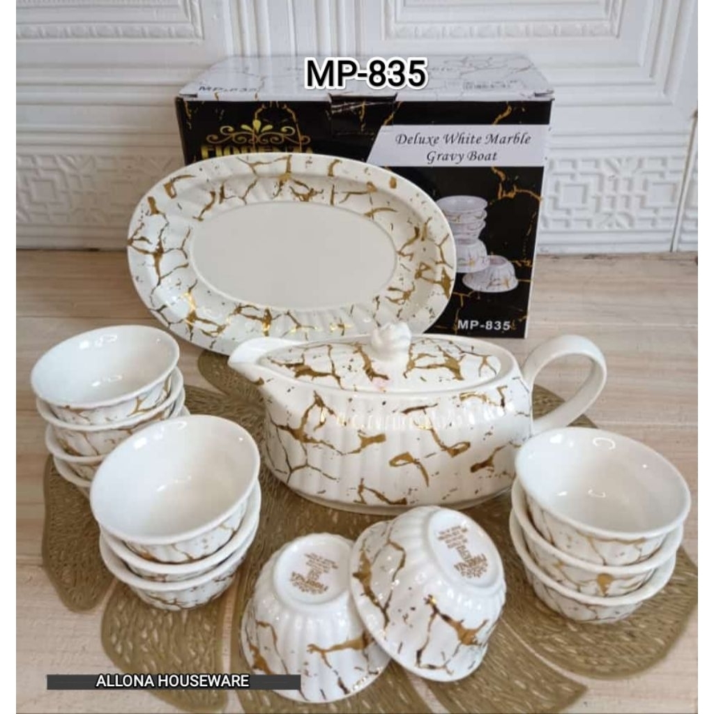 ESKAN PERAHU TEKO MARBLE SET MANGKOK FIORENZA 835