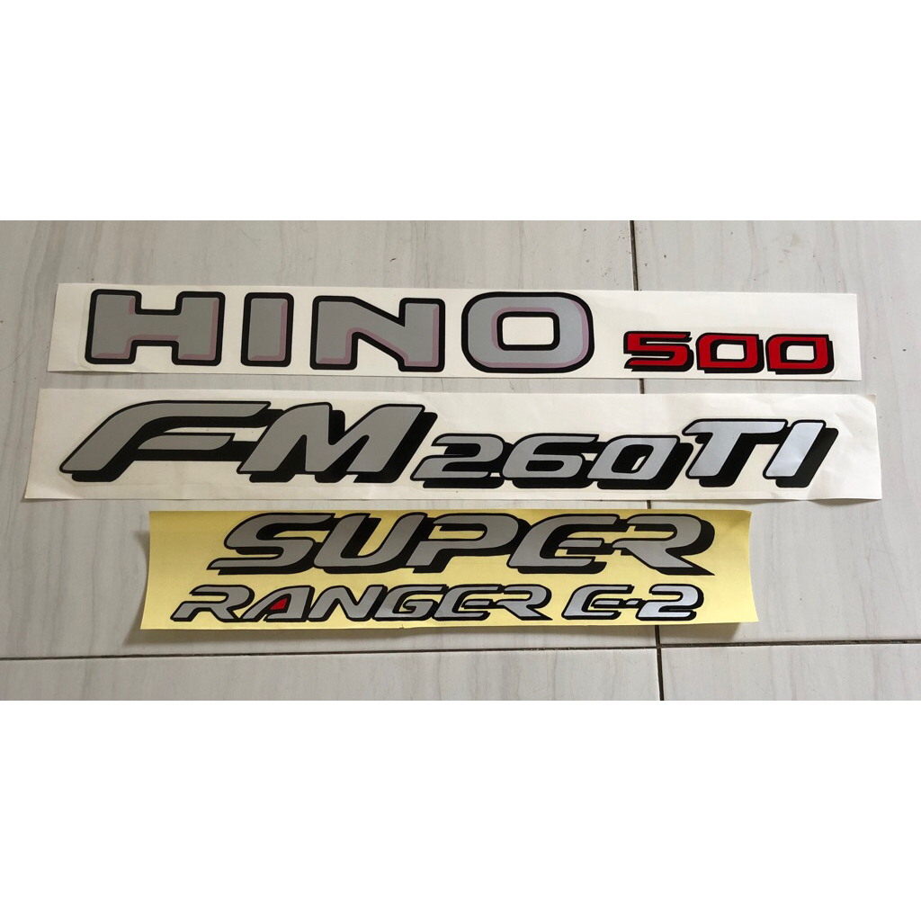 stiker hino 500 super ranger FL 260 TI  / stiker hino 500 FL260TI / stiker hino 500
