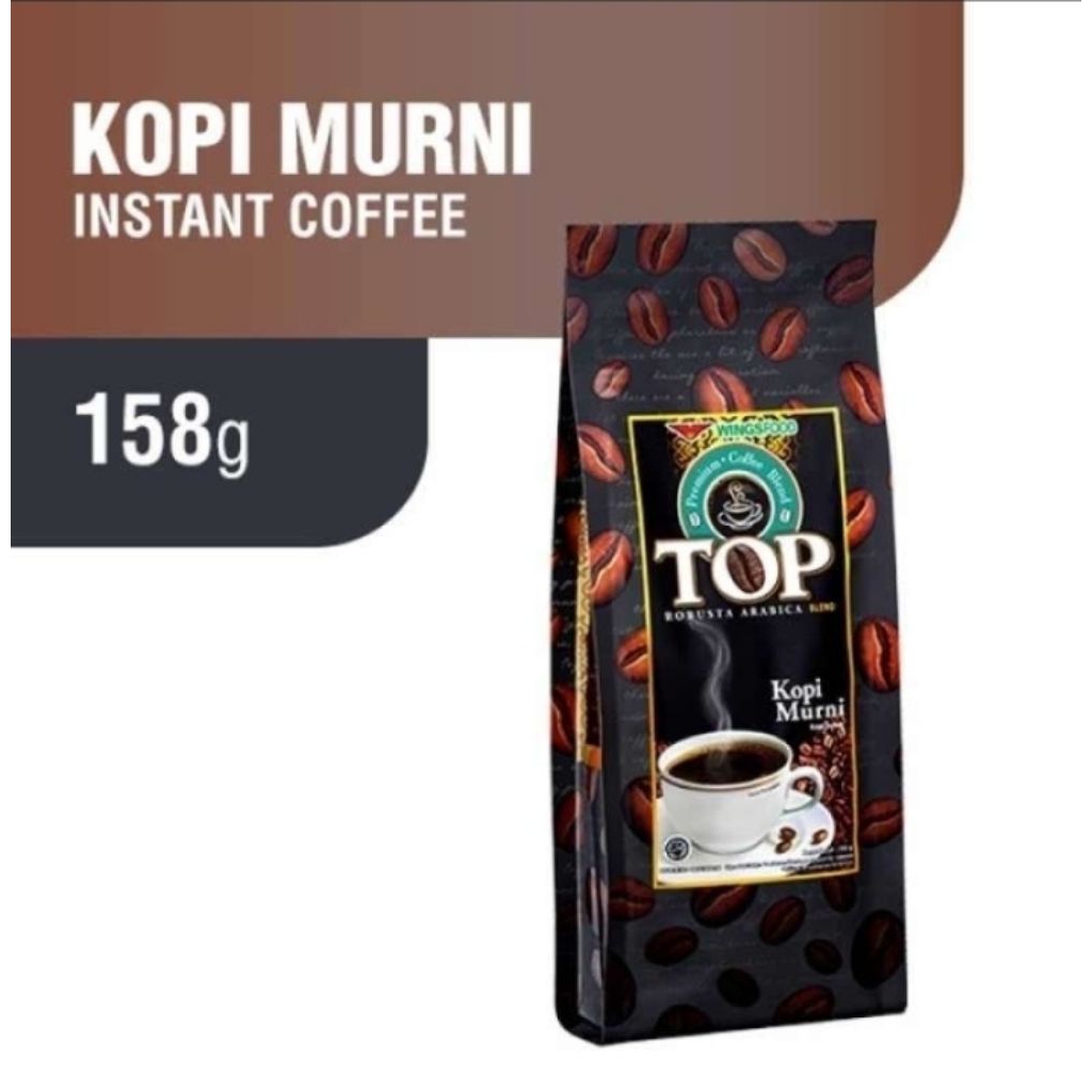 Top Kopi Murni Kopi Hitam Murni 158g