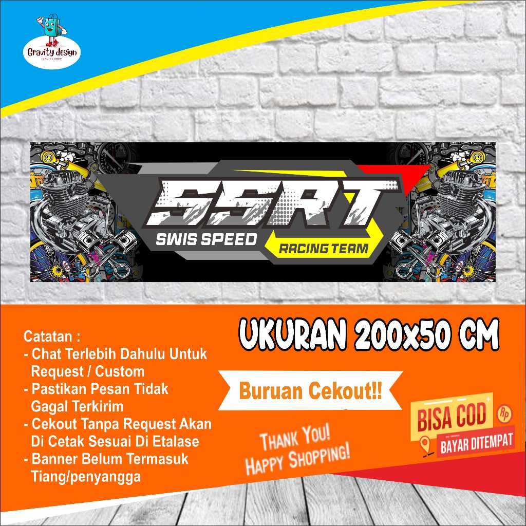 Cetak Spanduk BAnner Bengkel MOtor / Banner Bengkel Motor