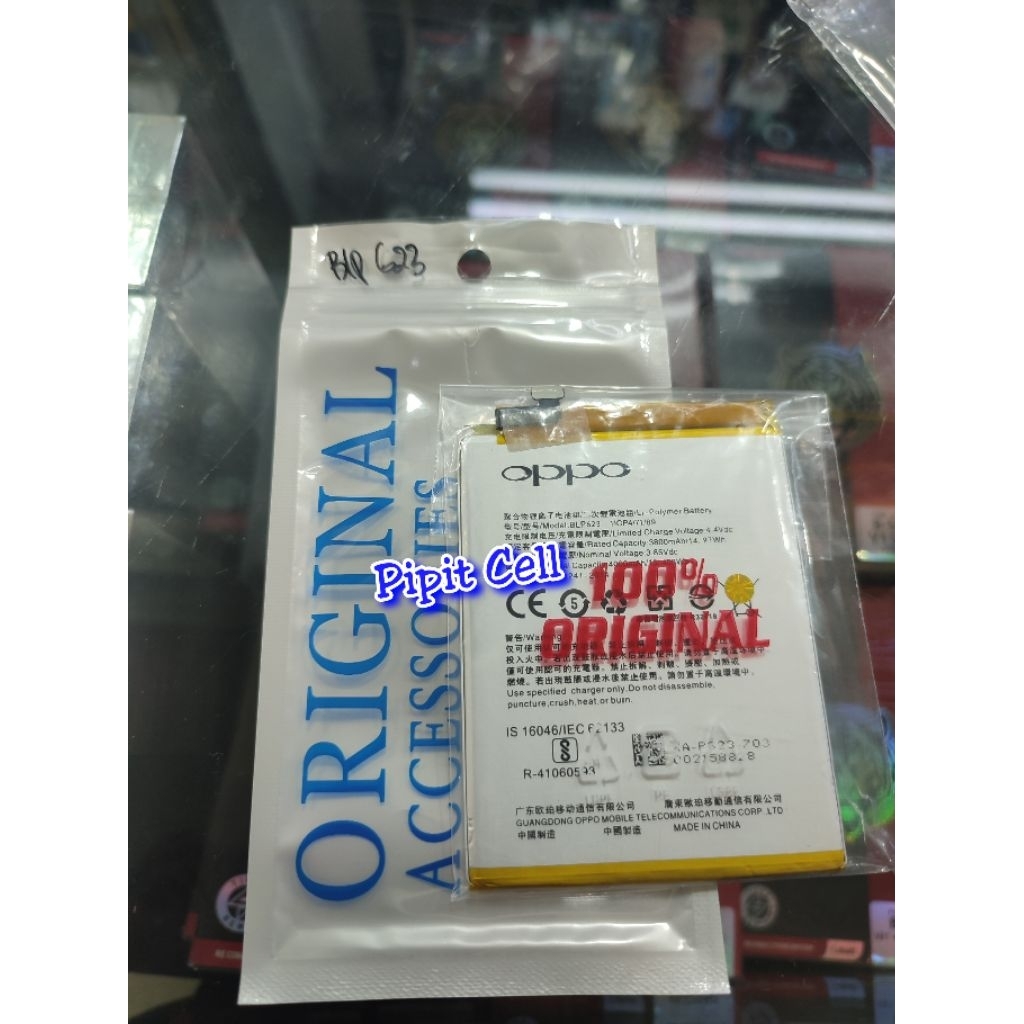 Baterai Batre Battery Oppo F3 Plus Oppo F3+ BLP623 ORIGINAL