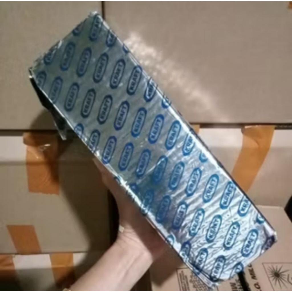 Keju Kraft Cheddar Blok 2kg (foil/Rejek Dus)