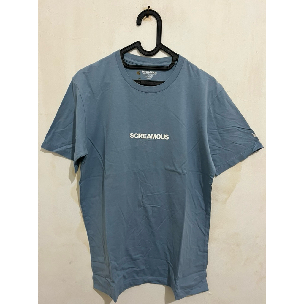 Screamous - Kaos Lengan Pendek - Sky Blue - Ukuran L