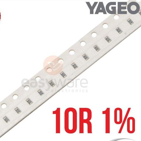 10PCS YAGEO RESISTOR 100R 0603 1% SMD 0603 100 OHM RESISTOR