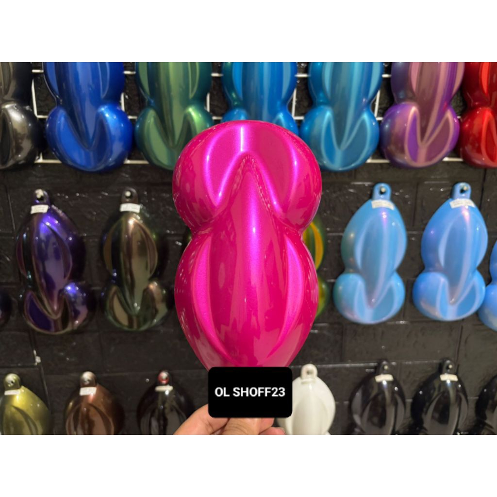 Cat Pink Magenta Metalik PU Polyuretane