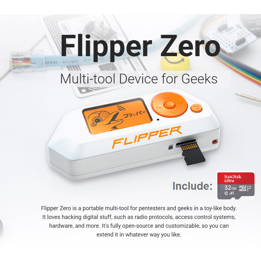 Flipper Zero -  Portable Multi-tool Device for Geeks (Original)