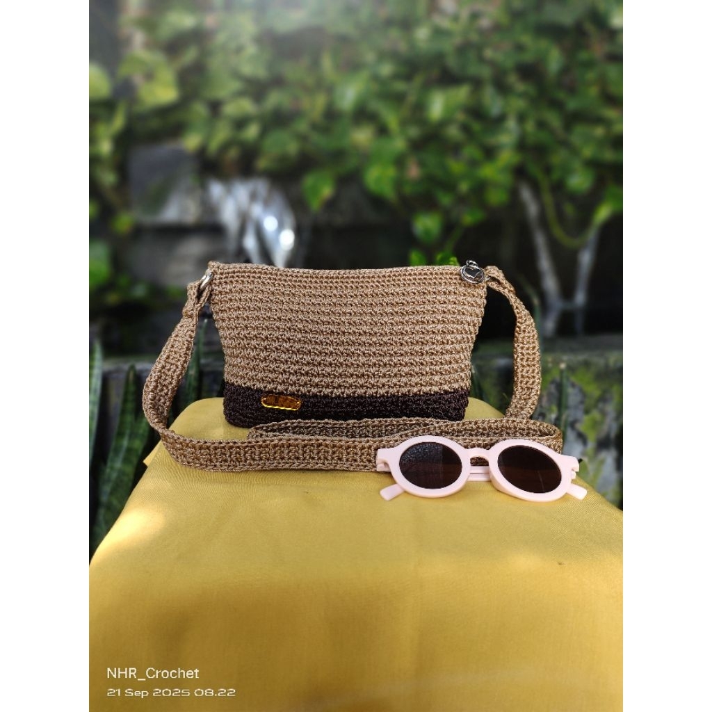 tas selempang/tas selempang rajut/tas rajut/tas handmade