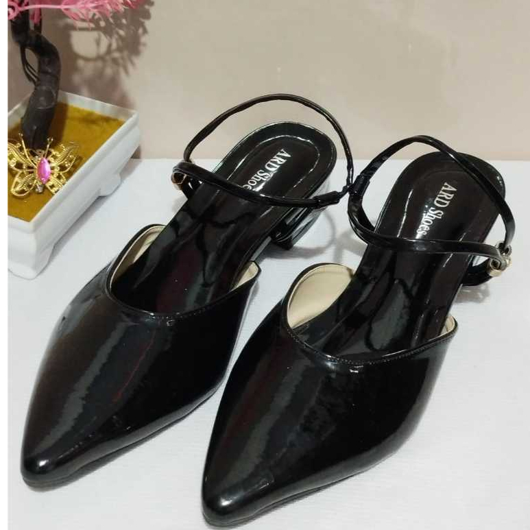 Sepatu wanita/cewe dewasa heeals 3cm sepatu sandal kerja variasi mangkuk tali