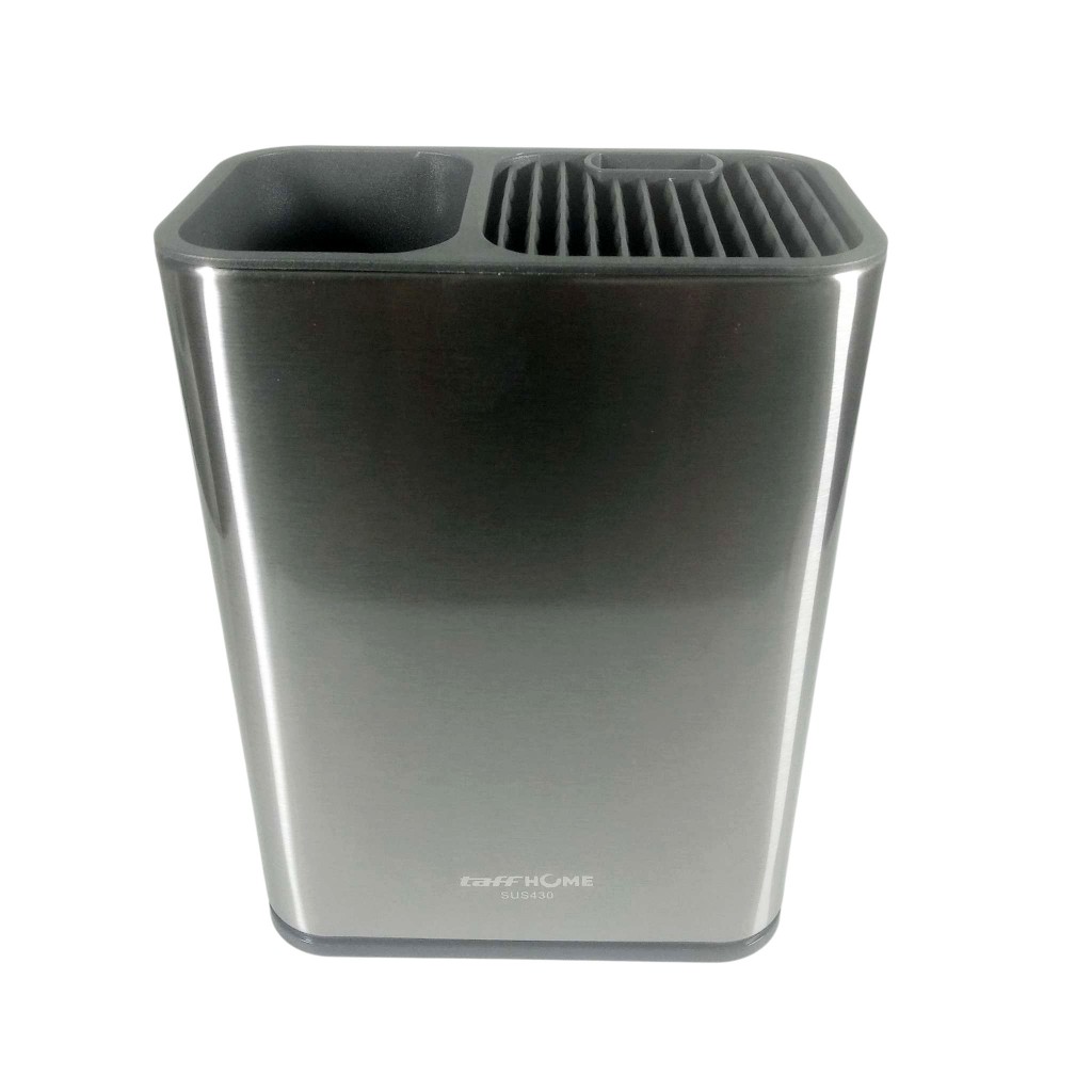 TEMPAT PISAU DAPUR SPATULA STAND HOLDER STAINLESS STEEL DRAINHOLE PERLENGKAPAN MASAK MAKAN KNIFE KIT