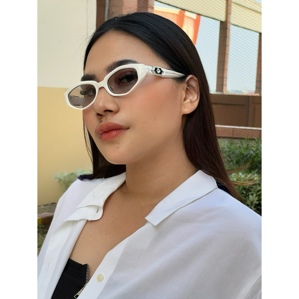 kacamata fasion pria / wanita GM VEGAX WHITE GLASSES FRAME