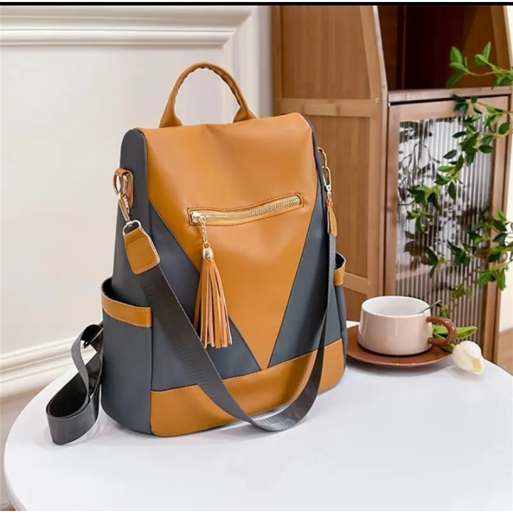 Tas Ransel Wanita Bahan Kulit Model Terbaru