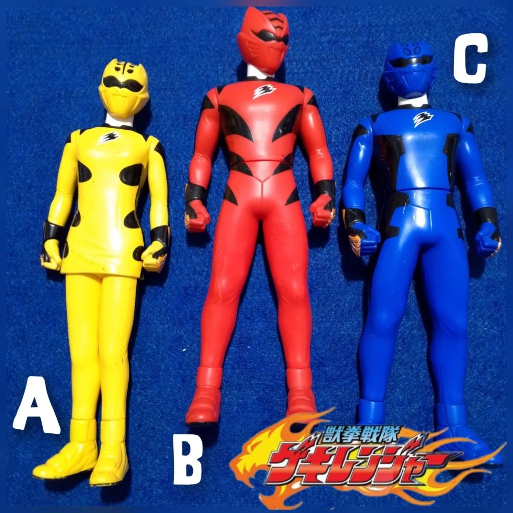 Big Sofubi Super Sentai Gekiranger Series Power Ranger Jungle Fury Original BANDAI Harga Satuan