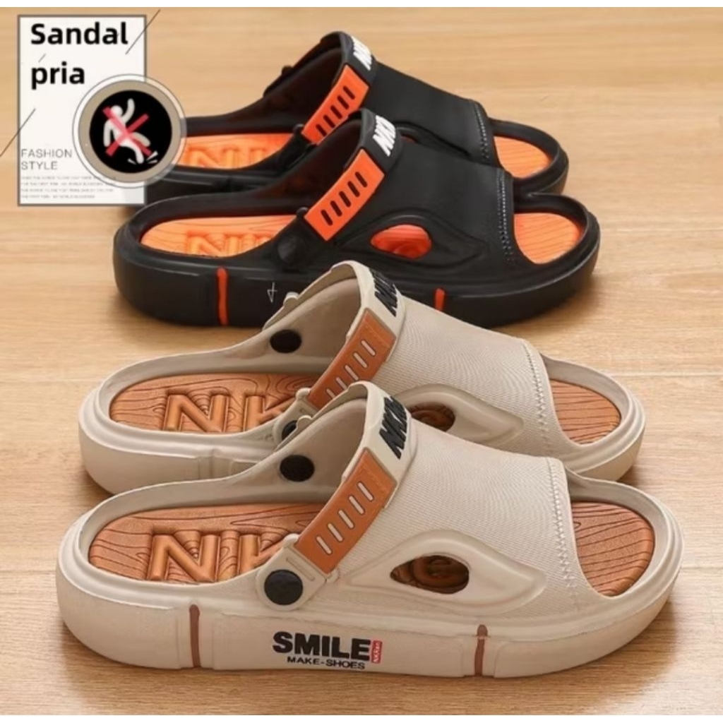 Sandal pria terbaru, sandal karet kekinian