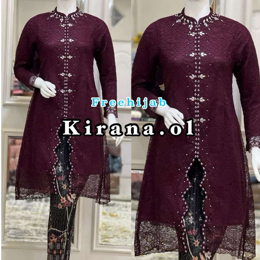 (FREE HIJAB) KIRANAOL - KEBAYA PAYET MODERN - BAJU KEBAYA MODERN - KEBAYA PESTA - KEBAYA MALAYSIA - 