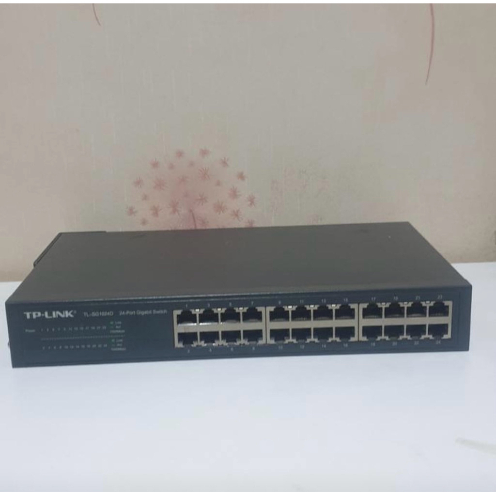 switch hub tplink gigabit 24 port dan 16 port normal