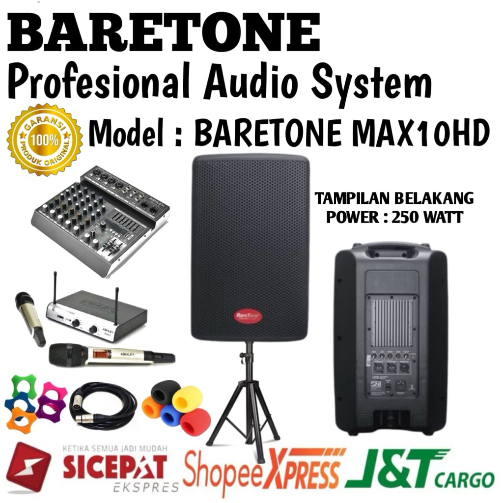 Speaker Aktif Baretone Max10hd Original Speaker Aktif 10Inch